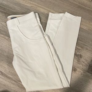 White leather Freddy Pants